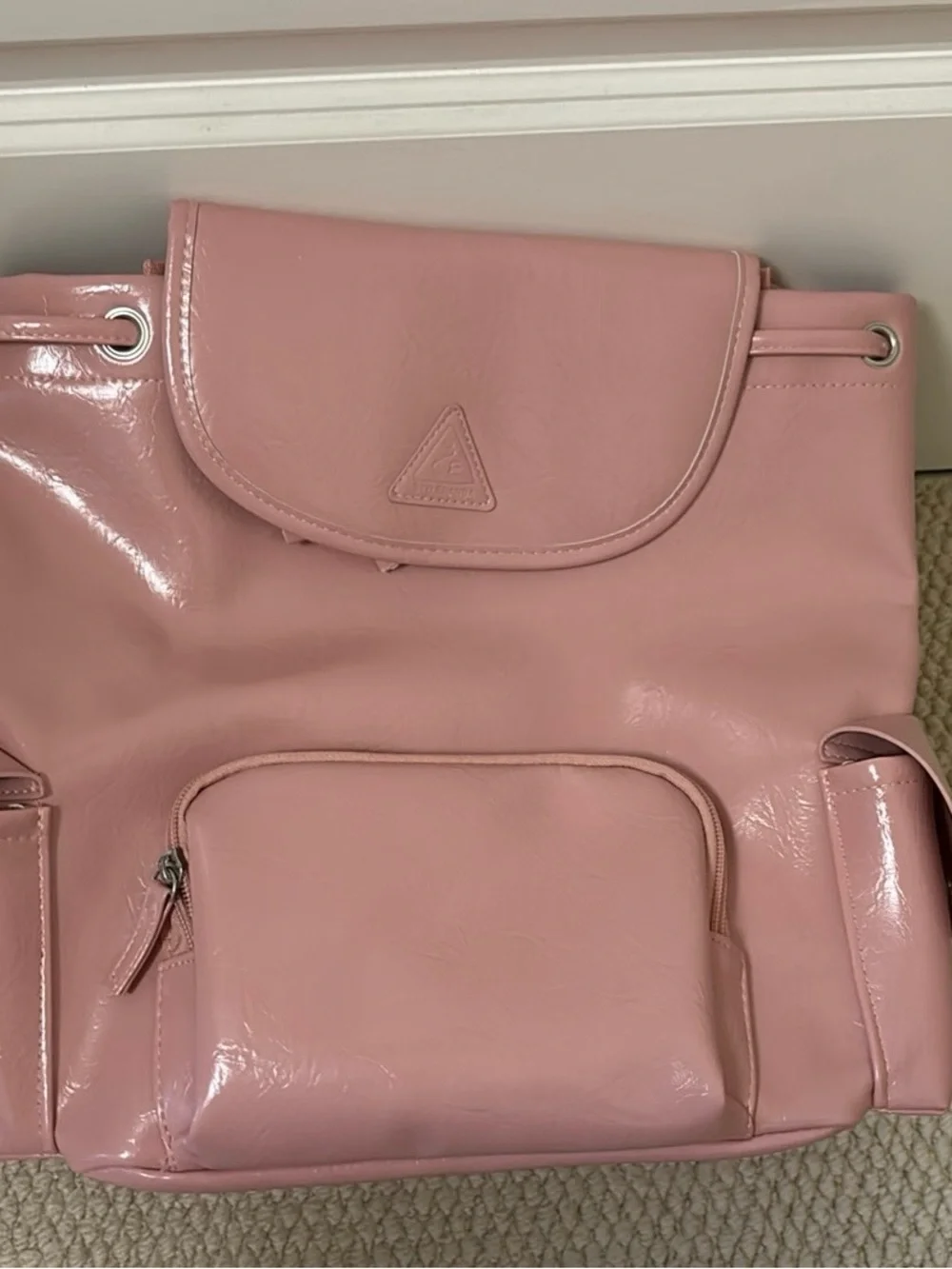 Blush Pink Women's Backpack - Glossy Everyday Carry